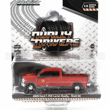 GREENLIGHT 1/64 FORD USA | F-350 BOUBLE CABINE PICK-UP SHELL OIL 2019 | RED