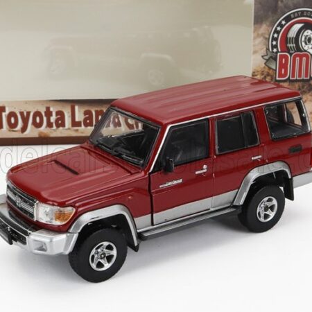 BM-CREATIONS 1/64 TOYOTA | LAND CRUISER LC76 2014 | RED SILVER