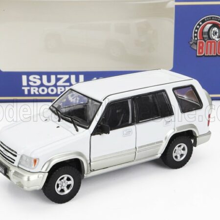 BM-CREATIONS 1/64 ISUZU | TROOPER BIG HORN 1998 | WHITE SILVER