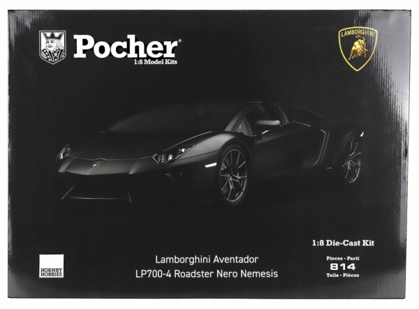 POCHER 1/8 LAMBORGHINI | AVENTADOR LP700-4 ROADSTER 2013 | NERO NEMESIS - MATT BLACK