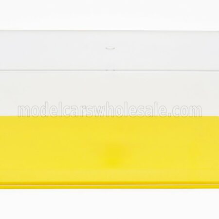 VETRINA DISPLAY BOX 1/18 VETRINA DISPLAY BOX | BOX FOR 1/18 BASE IN PLASTICA GIALLA - PLASTIC LEATHER BASE YELLOW - Lungh.LENGTH cm 33.5 X Largh.WIDTH cm 17.3 X Alt.HEIGHT cm 13.0 (altezza interna INTERIOR HEIGHT cm 11.0) | PLASTIC DISPLAY - YELLOW