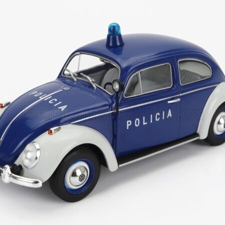 EDICOLA 1/24 VOLKSWAGEN | BEETLE KAFER MAGGIOLINO PORTUGAL POLICIA POLICE 1974 | BLUE WHITE