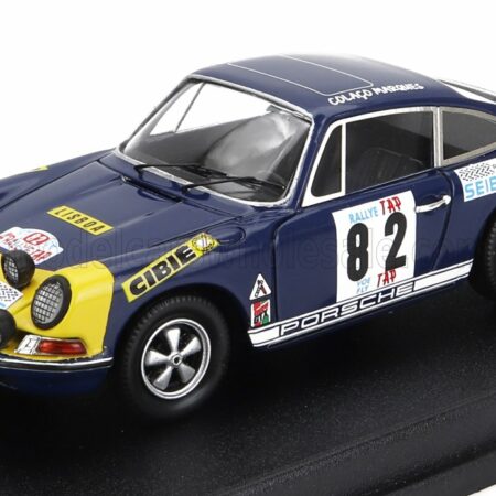 TROFEU 1/43 PORSCHE | 911S COUPE N 82 TAP RALLY 1970 COLACO MARQUES - JORGE CIRNE | BLUE YELLOW