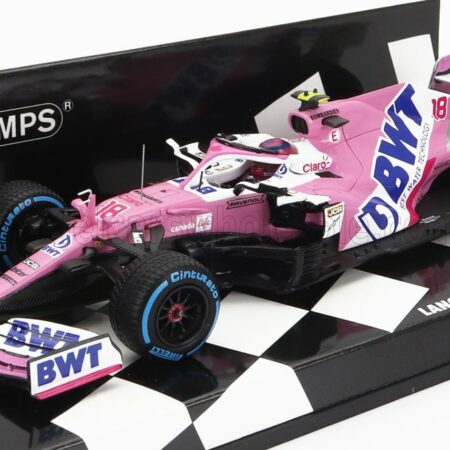 MINICHAMPS 1/43 MERCEDES BWT | F1  RP20 TEAM SPORTPESA RACING POINT N 18 POLE POSITION TURKISH GP 2020 LANCE STROLL | MATT PINK BLUE