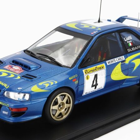 EDICOLA 1/24 SUBARU | IMPREZA STI WRC N 4 WINNER RALLY MONTECARLO 1997 PIERO LIATTI - FABRIZIA PONS | BLUE MET YELLOW