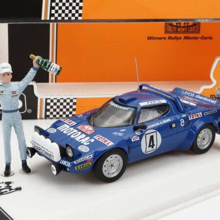 IXO-MODELS 1/43 LANCIA | STRATOS HF (night version) N 4 WINNER RALLY MONTECARLO 1979 WITH FIGURE BERNARD DARNICHE - ALAIN MAHE | BLUE