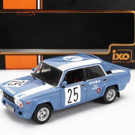 IXO-MODELS 1/43 LADA FIAT | 2105 VFTS N 25 RALLY PRIBRAM 1986 VACLAV CHLUSTINA - MIROSLAV HRBEK | LIGHT BLUE