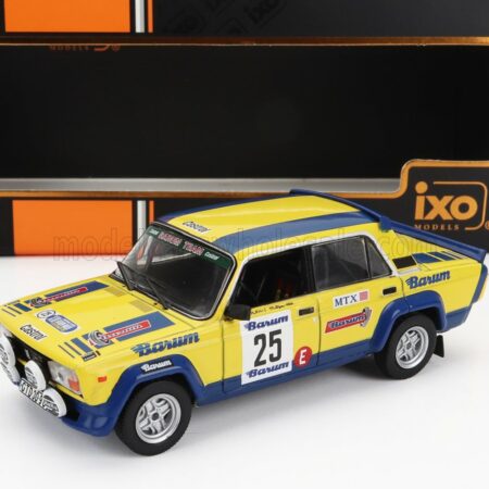 IXO-MODELS 1/43 LADA FIAT | 2105 MTX (night version) N 25 RALLY BARUM 1983 MIROSLAV LANK - MILOS TYCE | YELLOW BLUE