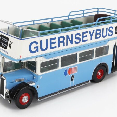 EDICOLA 1/43 AEC | REGENT III RT LONDON GUERNSEYBUS 1947 | LIGHT BLUE WHITE