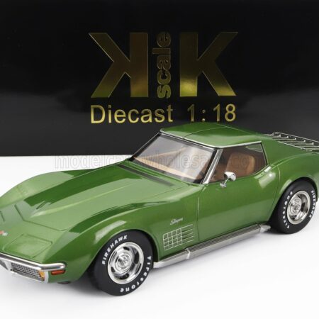 KK-SCALE 1/18 CHEVROLET | CORVETTE C3 1972 - WITH REMOVABLE ROOF PARTS | GREEN