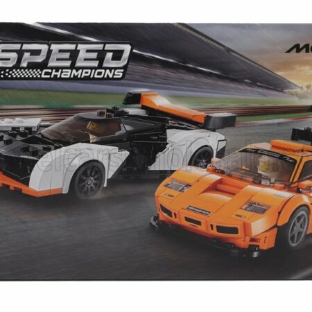 LEGO  McLAREN | LEGO SPEED CHAMPION - SOLUS GT 2023 + F-1 LM 1995 - 581 PEZZI - 581 PIECES | WHITE ORANGE