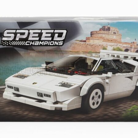 LEGO  LAMBORGHINI | LEGO SPEED CHAMPION - COUNTACH 5000 1988 - 262 PEZZI - 262 PIECES | WHITE