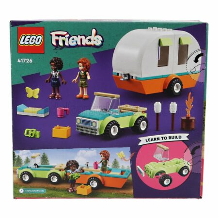 LEGO  AUTOMOBILE | LEGO FRIENDS - CAMPING HOLIDAY - CAR WITH TRAILER ROULOTTE - 87 PEZZI - PIECES | VARIOUS