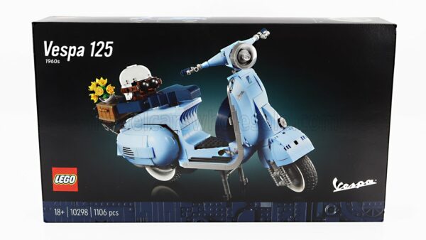 LEGO 1/6 PIAGGIO | LEGO - VESPA 125 1960s - 1106 PEZZI - 1106 PIECES | LIGHT BLUE