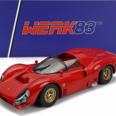 WERK83 1/18 FERRARI | 330 P3 4.0L V12 SPIDER PLAIN BODY VERSION OPEN ROOF 1966 | RED