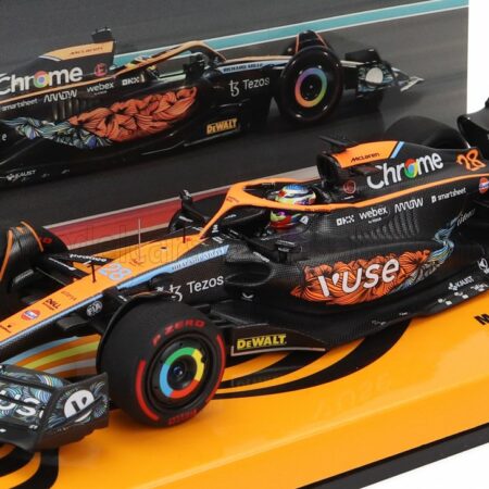 MINICHAMPS 1/43 McLAREN | F1  MCL36 MERCEDES TEAM MCLAREN N 28 TEST ABU DHABI 2022 OSCAR PIASTRI | ORANGE BLACK