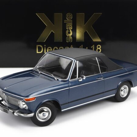 KK-SCALE 1/18 BMW | 2002 CABRIOLET 1968 - WITH REMOVABLE SOFT-TOP | BLUE MET