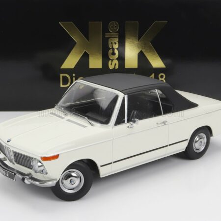 KK-SCALE 1/18 BMW | 1600-2 CABRIOLET 1968 - WITH REMOVABLE SOFT-TOP | WHITE