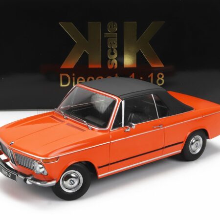 KK-SCALE 1/18 BMW | 1600-2 CABRIOLET 1968 - WITH REMOVABLE SOFT-TOP | ORANGE