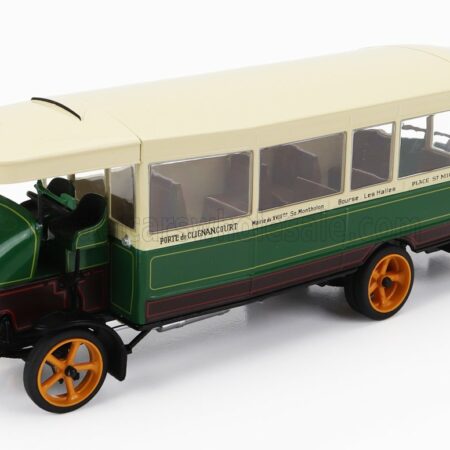 EDICOLA 1/43 SCHNEIDER | H AUTOBUS FRANCE 1916 | GREEN CREAM