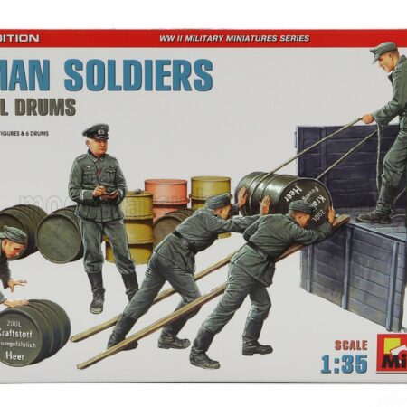 MINIART 1/35 FIGURES | GERMAN SOLDIERS MILITARY WITH FUEL DRUMS 1945 | /