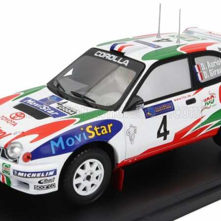 EDICOLA 1/24 TOYOTA | COROLLA WRC CASTROL N 4 WINNER RALLY CHINA 1999 DIDIER AURIOL - DENIS GIRAUDET | WHITE RED GREEN