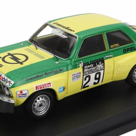 TROFEU 1/43 OPEL | ASCONA 1.9 SR (night version) N 29 8tH RALLY RAC LOMBARD 1973 LARS CARLSSON - PETER PETERSEN | GREEN YELLOW