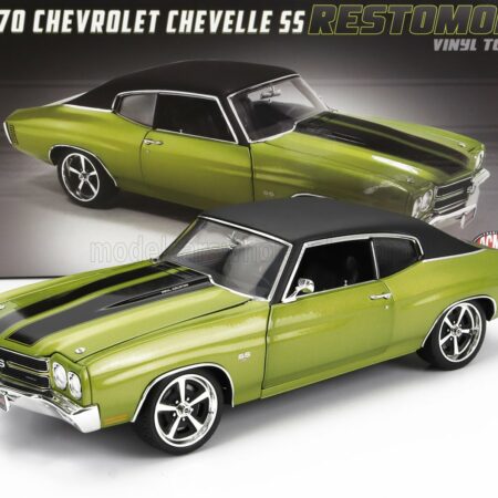 ACME-MODELS 1/18 CHEVROLET | CHEVELLE SS COUPE RESTOMOD WITH VINYL TOP 1970 | GREEN MET BLACK