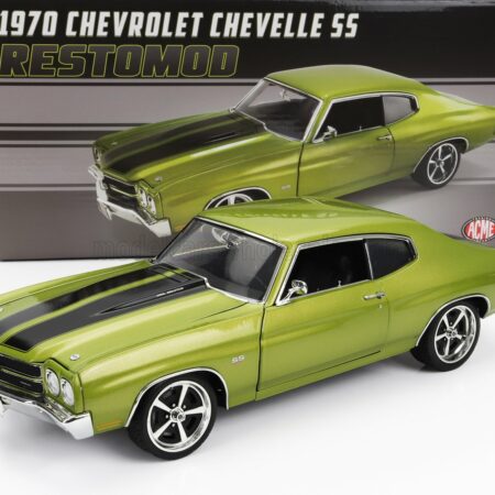 ACME-MODELS 1/18 CHEVROLET | CHEVELLE SS COUPE RESTOMOD 1970 | GREEN MET