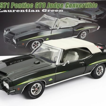 ACME-MODELS 1/18 PONTIAC | GTO JUDGE CABRIOLET 1971 | LAURENTIAN GREEN