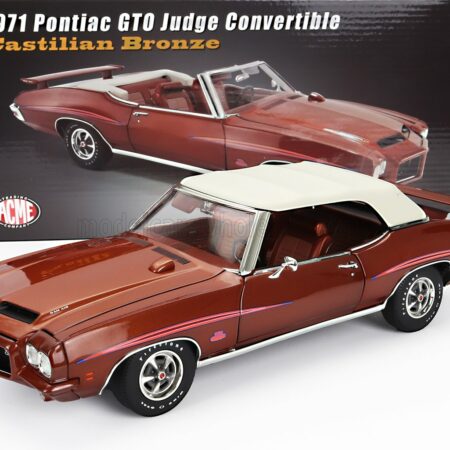 ACME-MODELS 1/18 PONTIAC | GTO JUDGE CABRIOLET 1971 | CASTILIAN BRONZE