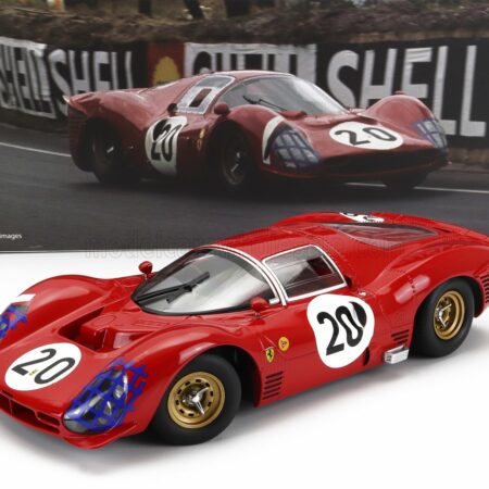 WERK83 1/18 FERRARI | 330 P3 4.0L V12 COUPE TEAM FERRARI SEFAC N 20 24h LE MANS 1966 LUDOVICO SCARFIOTTI - MIKE PARKES | RED