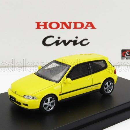 LCD-MODEL 1/64 HONDA | CIVIC EG6 VTEC 1993 | YELLOW