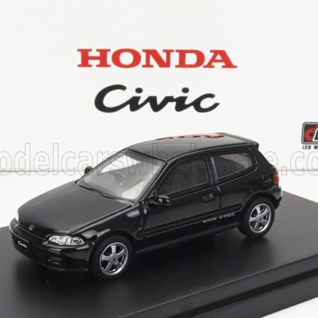 LCD-MODEL 1/64 HONDA | CIVIC EG6 VTEC 1993 | BLACK