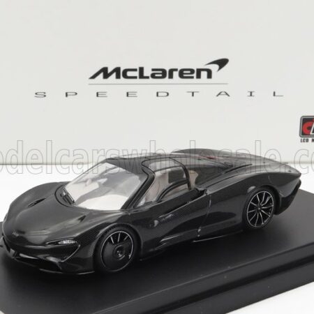 LCD-MODEL 1/64 McLAREN | SPEEDTAIL 2019 | BLACK CARBON FIBER