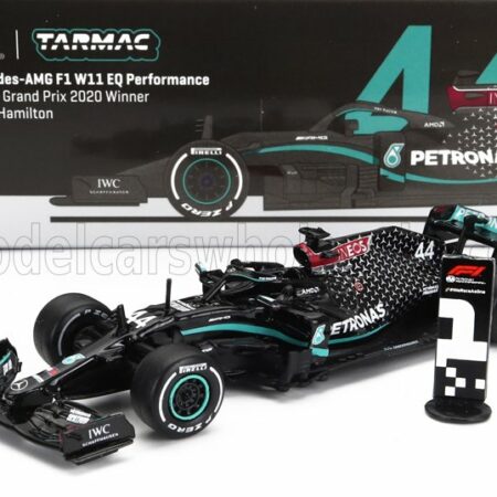 TARMAC 1/64 MERCEDES GP |  F1  W11 EQ PERFORMANCE TEAM AMG PETRONAS MOTORSPORT N 44 WORLD CHAMPION WINNER SILVERSTONE BRITISH GP 2020 LEWIS HAMILTON | BLACK GREEN