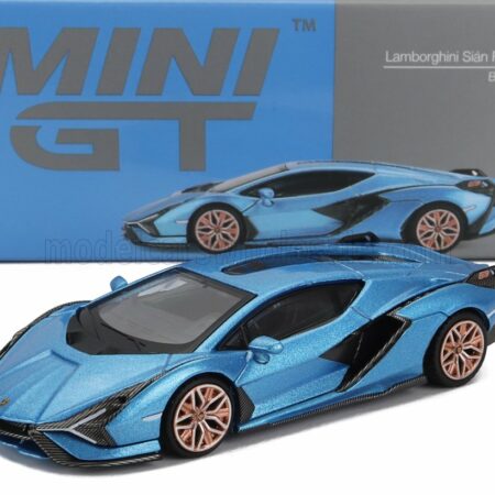 TRUESCALE 1/64 LAMBORGHINI | SIAN FKP 37 HYBRID LHD 2020 | BLUE AEGIR