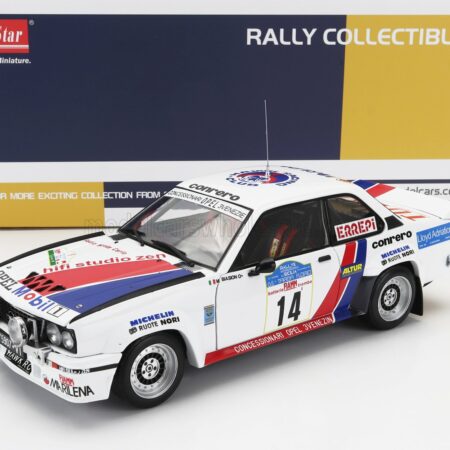 SUN-STAR 1/18 OPEL | ASCONA 400 RALLY N 14 RALLY TARGA FLORIO 1981 MIKI BIASION - TIZIANO SIVIERO | WHITE BLUE RED