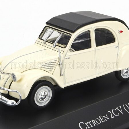 EDICOLA 1/43 CITROEN | 2CV CLOSED ROOF 1960 | WHITE BLACK