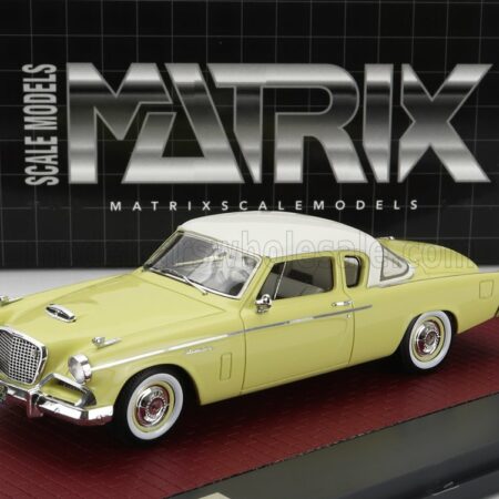 MATRIX SCALE MODELS 1/43 STUDEBAKER | POWER HAWK 1956 | YELLOW WHITE