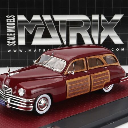 MATRIX SCALE MODELS 1/43 PACKARD | 8 EIGHT STATION SEDAN 1948 | RED WOOD