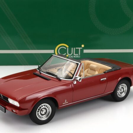 CULT-SCALE MODELS 1/18 PEUGEOT | 504 CABRIOLET OPEN 1983 | RED MET