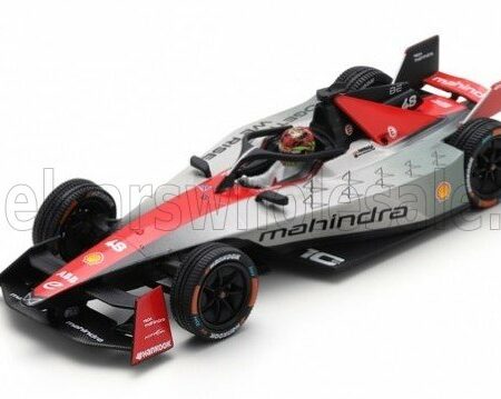 SPARK-MODEL 1/43 MAHINDRA | FORMULA-E M9 ELECTRO TEAM MAHINDRA RACING N 48 SEASON 2023-2024 EDOARDO MORTARA | SILVER RED BLACK