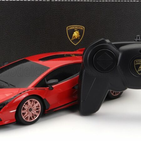 MONDOMOTORS 1/24 LAMBORGHINI | SIAN FKP 37 HYBRID 2020 | RED BLACK