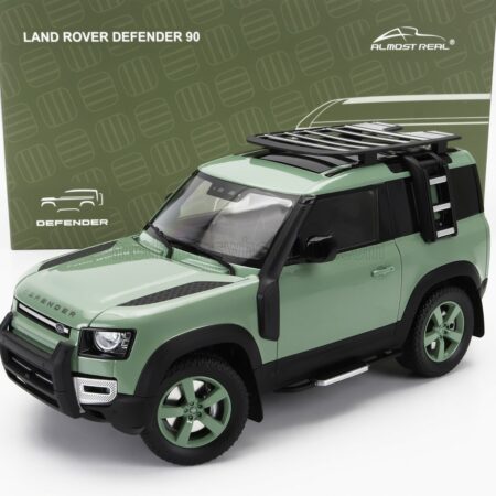 ALMOST-REAL 1/18 LAND ROVER | NEW DEFENDER 90 75th EDITION 2023 | GREEN BLACK