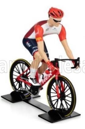 SOLIDO 1/18 FIGURES | CICLISTA - CYCLIST - TEAM TREK SEGAFREDO - TOUR DE FRANCE 2023 | WHITE RED