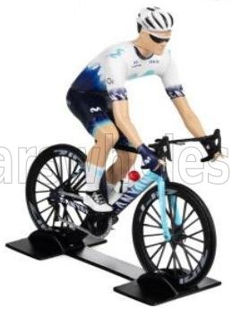 SOLIDO 1/18 FIGURES | CICLISTA - CYCLIST - TEAM MOVISTAR - TOUR DE FRANCE 2023 | WHITE