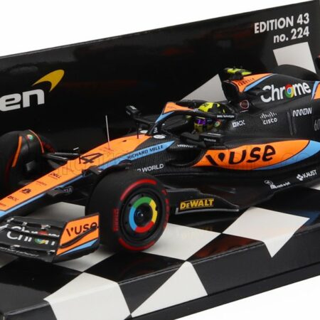 MINICHAMPS 1/43 McLAREN | F1  MCL60 TEAM McLAREN N 4 BAHRAIN GP 2023 LANDO NORRIS | ORANGE BLUE BLACK