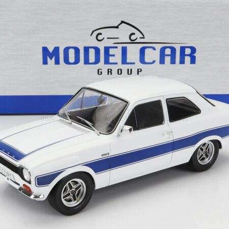 MCG 1/18 FORD ENGLAND | ESCORT MKI RS 2000 1973 | WHITE BLUE