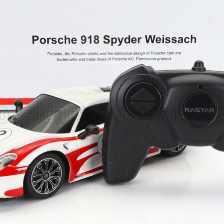 MONDOMOTORS 1/24 PORSCHE | 918 SPYDER SALZBURG RACING DESIGN N 3 WEISSACHPACKAGE 2013 | WHITE